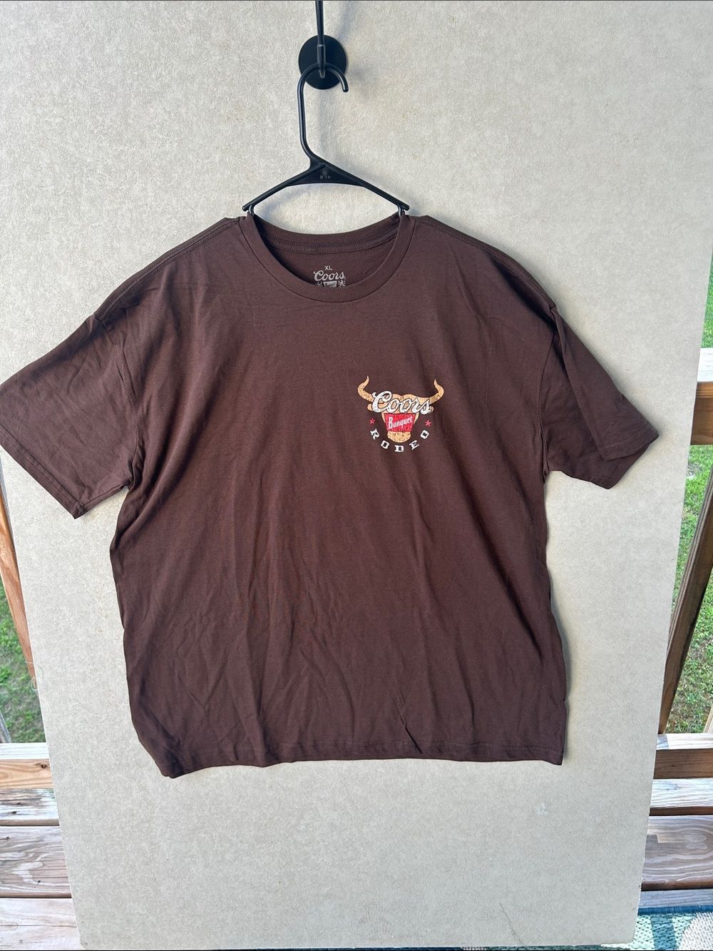 Coors Brown Graphic Tee with Horn Logo #402